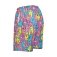 thumbnail image 5 of Men's Pajama Shorts Bottoms with Pockets Soft Lightweight Lounge Sleep Wear Cartoon Teeth, 5 of 6