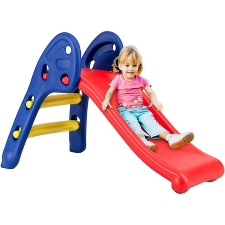 SAFEPLUS Kids Indoor Folding Slide, Sturdy & Safe Toddler Climber Freestanding Sliders Play Toys for Little Ones Baby Children Boys Girls