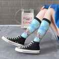thumbnail image 5 of Honeii Sea and Fish Print Long Socks,Novelty Design Socks Gift for Men and Women,Crew Socks,Calf Socks, 5 of 6