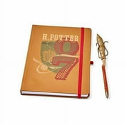 Underground Toys Exclusive Harry Potter Seeker 9" x 7" Hardcover Journal & Firebolt Broomstick Pen Set: Red Elastic Closure & Pen | Notes & Spells.
