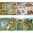thumbnail image 2 of Bits and Pieces Jigsaw Puzzles On The Farm 500 Piece 4-in-1 Multi-Pack 16" x 20", 2 of 11