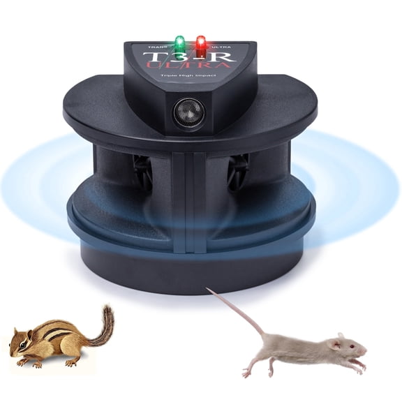 T3-R Ultra Triple High Impact Mice, Rat, Rodent Repeller - Includes T3-R Ultra Squirrel Support