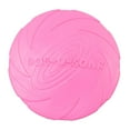 thumbnail image 1 of Discos voladores de entrenamiento de silicona para perros, juguete interactivo para perros, juguete duradero para buscar Rosa 15cm, 1 of 9