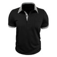 thumbnail image 2 of Kakii Men's Polo Shirts 2026 Short Sleeve Casual Polo T Shirt Color Block Slim Fit Golf Shirts with Pocket, 2 of 8