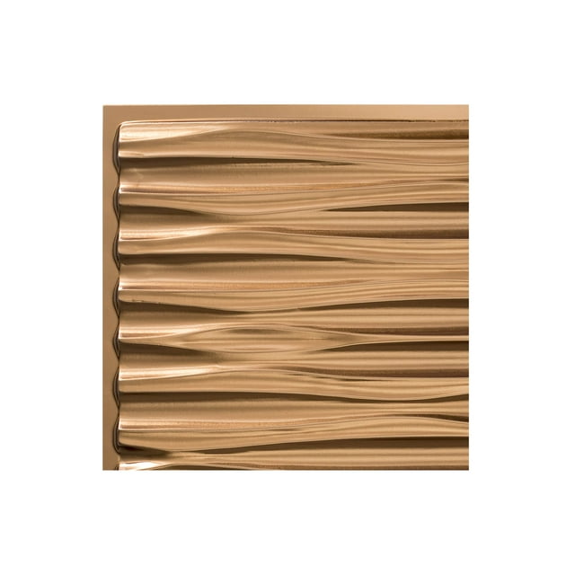 FASÄDE Easy Installation Dunes Oil Rubbed Bronze Wall Panel Sample (12" X 12" Sample)