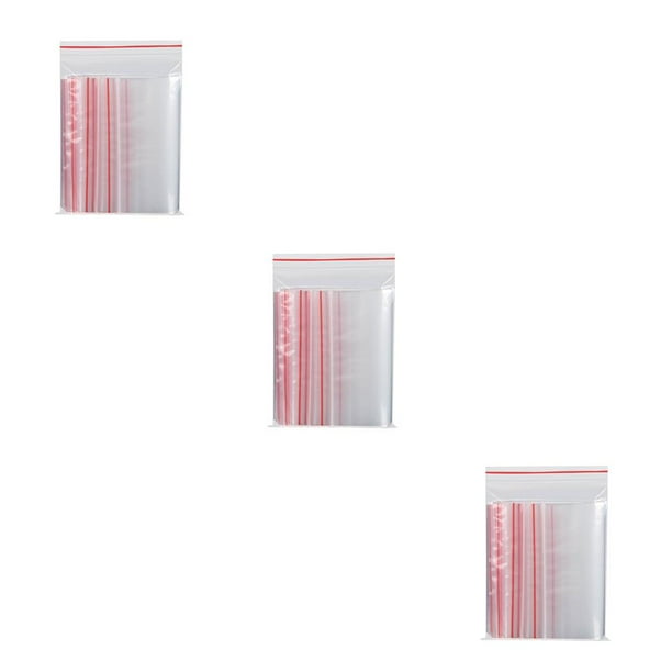Bearachild Unids/paquete de 100 bolsas con cierre de cremallera, bolsa de plástico transparente autosellante, paquete de almacenamiento de alimentos, bolsa Type7 NO7 Bearachild CBP115981