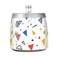 thumbnail image 7 of Yayeee Ashtray with Lid for Cigarette Smokeless Stainless Steel Home Ash Holder, Colorful Geometric, 7 of 7