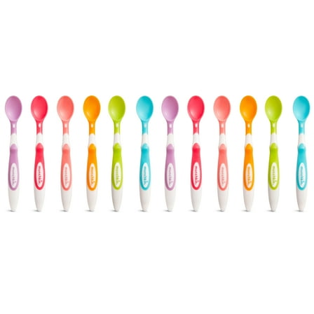 Munchkin® Soft Tip™ Infant Spoons, Multi-Color, Unisex, 12 Pack