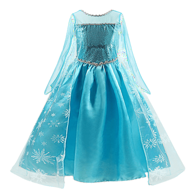 Déguisement robe Reine des neiges 3 à 10 ans (A)