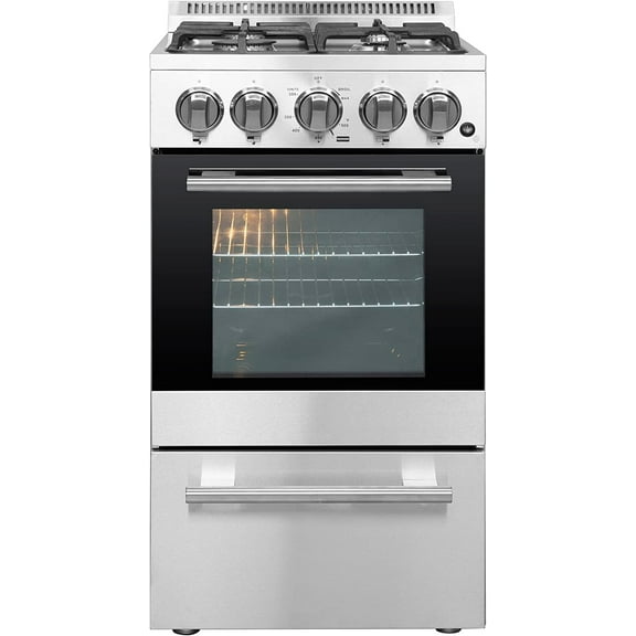 Forno Lamazze 20 in 2.05 cu ft Gas Induction Range In Stainless Steel