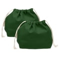 thumbnail image 1 of Uxcell 2 Pcs Bolsa de Maquillaje con Cordón, Bolsa Cosmética de Lona de 7.3" para Mujeres, Organizador de Artículos de Tocador para Viajes, Accesorios de Tocador, Verde Oscuro, 1 of 7