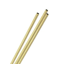 Uxcell 3-Pack Brass Round Tube, 6.5mm OD 0.2mm Thick 300mm Length Straight Pipe Tubing