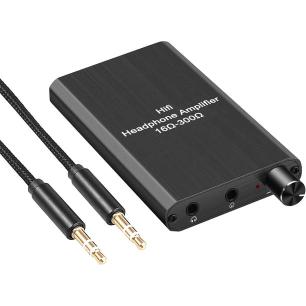 Portable Headphone amp 3.5mm Stereo Audio Out, Powered by Lithium y