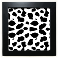 thumbnail image 1 of Dog Animal Art Grain Illustration Pattern Black Square Frame Picture Wall Tabletop, 1 of 3