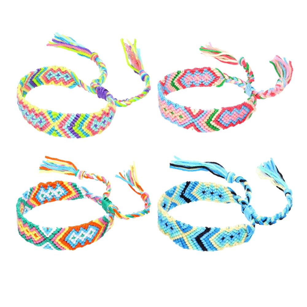 Pack De 12 Pulseras De Fútbol Trenzadas Ajustables – 6 Negras Y 6 Azules Con Cuentas De Balón