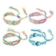 thumbnail image 1 of Pulseras tejidas de la amistad con cierre de nudo corredizo para mujeres, niñas y hombres – Ajustables (paquete de 4), 1 of 5