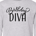 thumbnail image 4 of Inktastic Birthday Diva in Black Long Sleeve Youth T-Shirt, 4 of 5