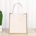 thumbnail image 5 of Beach Handbag Daily Collocation Large Capacity Helpful Burlap Jute Tote Shopping Bag, 5 of 5