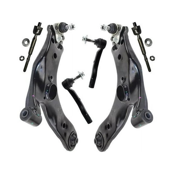Front Control Arm and Tie Rod End Kit - Compatible with 2012 - 2015 Toyota Prius Plug-In Base 2013 2014