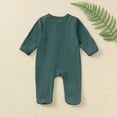 thumbnail image 4 of Kogui Baby Boy Clothes Newborn Newborn Baby Girl Boy Romper Long Sleeve Jumpsuit Fall Clothes 0 3 6 9 12 18 24 Months (Dark Green,9-12 Months), 4 of 4