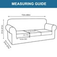 thumbnail image 3 of Sanmadrola Newest 4 Pieces Couch Covers for 3 Cushion Couch Sofa High Stretch Thick Sofa Covers Furniture Protector Fitted Slipcovers for Dogs, 3 of 8