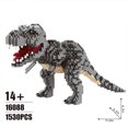 thumbnail image 6 of HI-REEKE Dinosaur Micro Mini Building Block Set Tyrannosaurus Rex Plastic Building Toy for Kid Adult Gray, 6 of 6