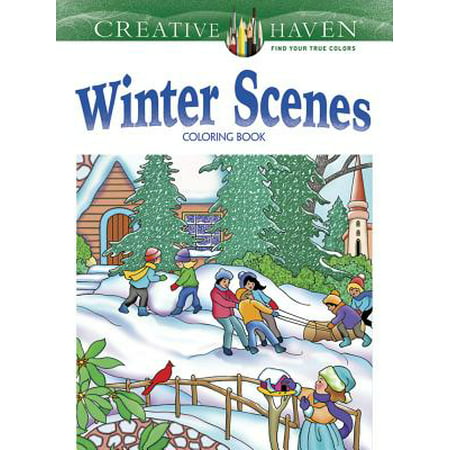 Creative Haven Winter Scenes Coloring Book (Best Mens Winter Boots 2019)