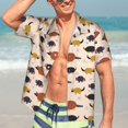 thumbnail image 7 of Sigee Cute Armadillo1 for Men’s Casual Beach Summer Shirts Funky Hawaiian Shirt for Men Hawaiian Shirts,Medium, 7 of 7