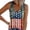 Multicolor 6, variant on Fewfanhot Women's 4th of July Flag Tank Top, Ribbed V-Neck Sleeveless Patriotic Blouse, Casual Summer Button Henley Top, S-3XL