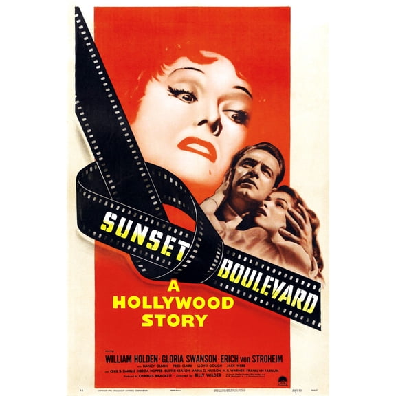 Sunset Blvd Movie Poster 24x36 24Inch x 36Inch Unframed, Age: Adults, Rectangle Best Posters