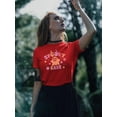 thumbnail image 2 of Spooky Babe Retro Style T-Shirt Women -Image by Shutterstock, Female Large, 2 of 4