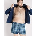 thumbnail image 6 of Hanes Ultimate Big Men’s Woven Boxer Underwear, Tartan Prints, 4-Pack, ( & Tall Sizes) Assorted 4XB, 6 of 8
