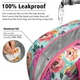 thumbnail image 5 of Lunch Bag Lunch Box for Women Reusable Insulated Lunch Cooler Bags,Large Capacity for Work Travel Picnic,Water-Resistant Pioneer Colorful Floral Lunch Tote Bag Gifts for Woman Mom Rose-red, 5 of 6