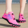 thumbnail image 2 of Gvdentm Mens Shoes Water Shoes Beach Barefoot Mesh Quick-Dry Aqua Shoes Swim Surfing Yoga Pool Exercise Slip on Sneakers Men(Hot Pink,9.5), 2 of 9