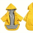 thumbnail image 3 of CNKOO Waterproof Dog Raincoat with Reflective Buttons  Adjustable Hood  Detachable Rainproof Dog Clothes for Rainy Days, 3 of 6
