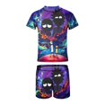 thumbnail image 4 of Rick And Morty Boys 2-Piece Swimsuit Set, Short Sleeve Rash Guard & Swim Trunks, 4 of 7
