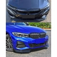 thumbnail image 5 of FITS 2019-2021 BMW G20 330i M340i GLOSS BLACK MP STYLE FRONT BUMPER LIP SPLITTER KIT, 5 of 5