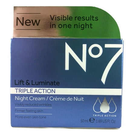 cream luminate triple lift action night no7 oz walmart
