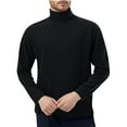 thumbnail image 2 of Chbgutlmr Tops for Men High Neck Long Sleeve Fall Winter Solid Color Underwear Casual Comfy Shirts Tops, 2 of 4