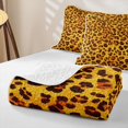 thumbnail image 4 of Erosebridal Leopard Animal Print Twin Quilt Set for Girls, Golden Cheetah Spot Twin Coverlet Set, 2pcs, 4 of 7