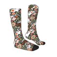thumbnail image 3 of Balery Rabbits On Floral Fun Novelty Socks Men'S Women'S Crew Socks Funny Crazy Novelty Socks Quirky And Cool Socks, 3 of 9