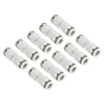 thumbnail image 1 of Unique Bargains Raccords à Pousser, 12 Raccords Tubes Droits, Blanc, 1/4 Pouce Od, 1 of 5