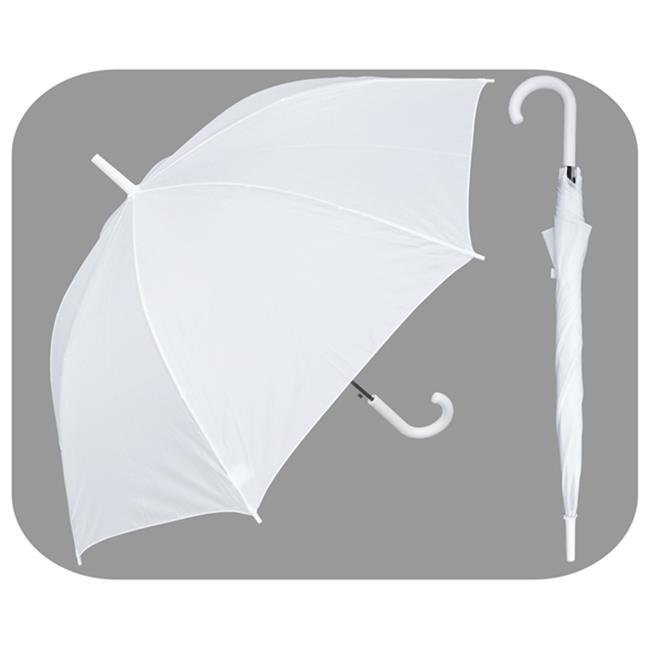 RainStoppers RainStoppers 48 Auto Open White Umbrella with Matching