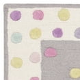 thumbnail image 5 of SAFAVIEH Kids Fredrick Polka Dots Wool Area Rug, Grey/Multi, 3' x 5', 5 of 7
