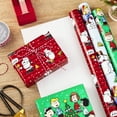 thumbnail image 2 of Hallmark Christmas Peanuts Wrapping Paper with Cut Lines on Reverse (Pack of 3, 105 sq. ft. ttl) Snoopy, Charlie Brown, Woodstock, 2 of 7