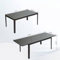 thumbnail image 2 of Patio Expandable Dining Table, Metal Aluminum Outdoor Dining Table for 6-8, Rectangular Table for Porch Lawn Garden Bistro(1 Table), 2 of 6