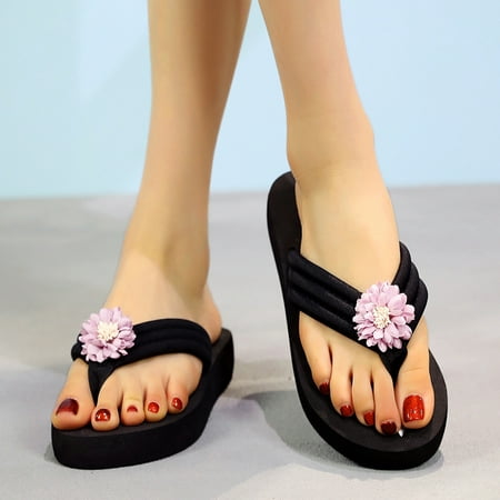 

Cathalem Heeled Sandals for Women Summer Sandals Summer Toe Toe Women s Sandals Women s Wedge Bottomed Tan Sandals for Women Purple 8.5