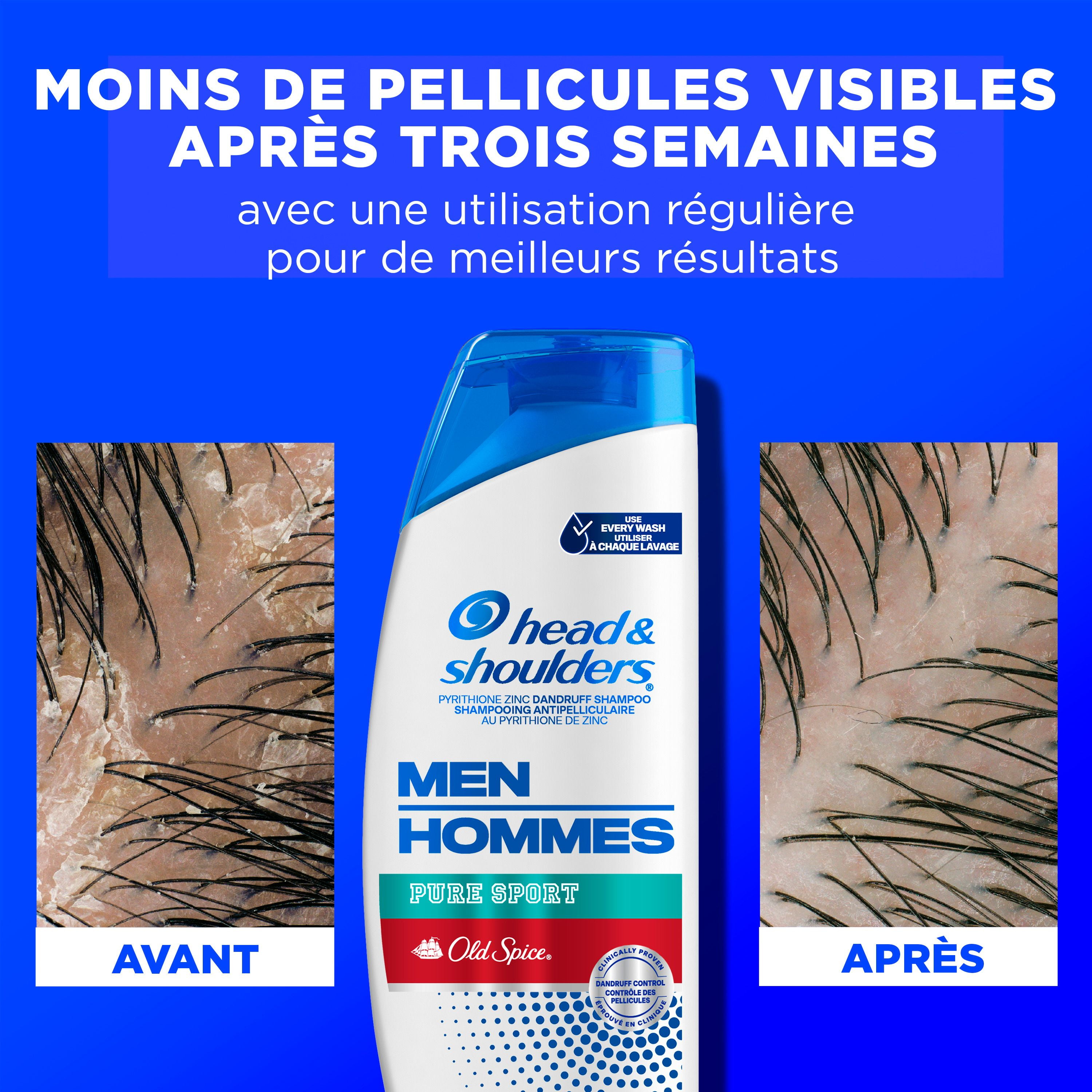 Shampooing Head & Shoulders Old Spice Pure Sport POUR HOMMES 370 ml