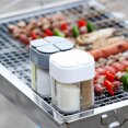 thumbnail image 3 of 2 pcs Salt and Pepper Shaker 4 Grids Empty Spice Dispenser Seasoning Shaker with Lid, 3 of 7