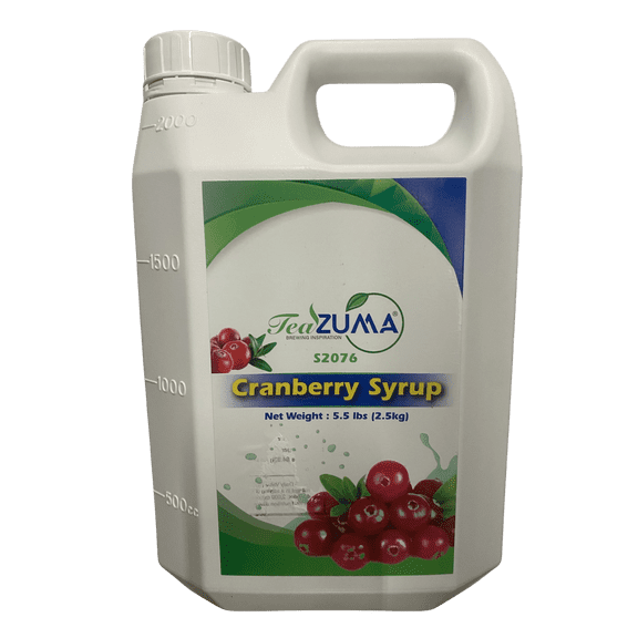 TEAZUMA CRANBERRY SYRUP 5.5 lbs